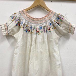Vintage Hungarian hand embroidered top